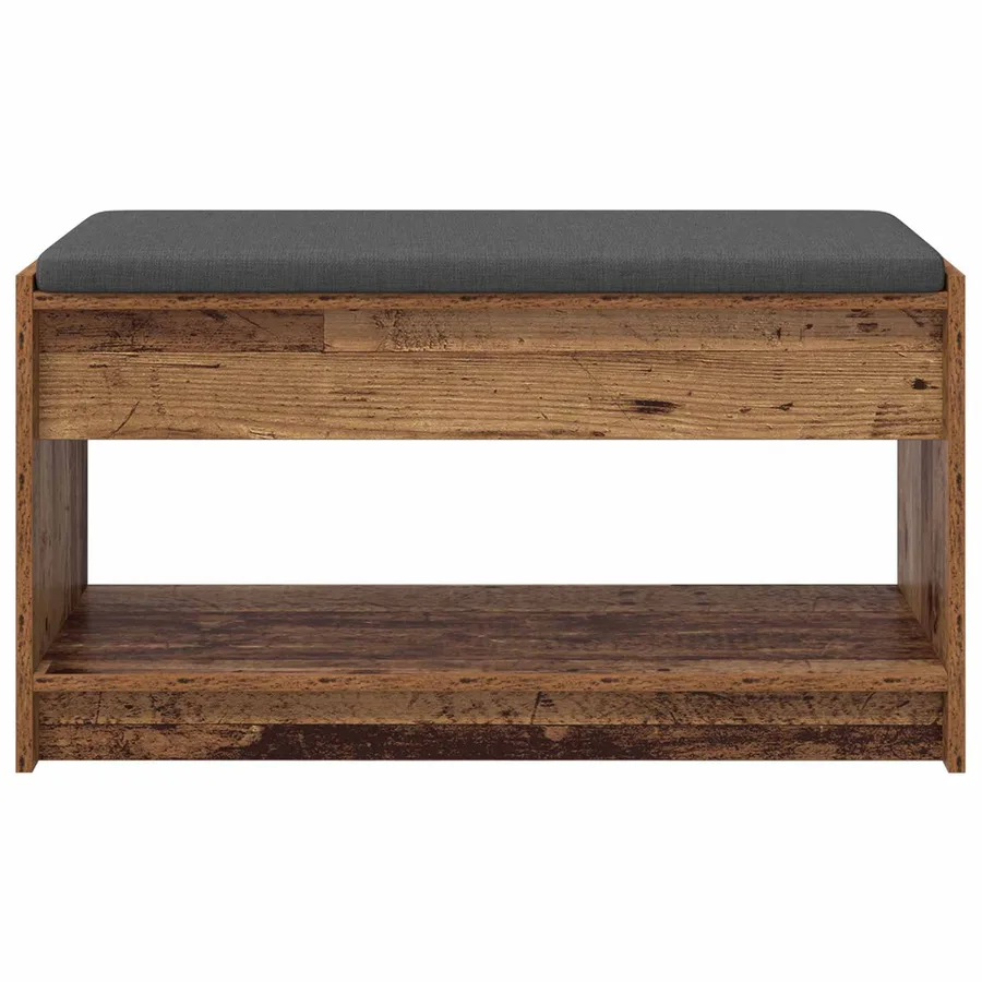 Banc d'entrée avec coussin Bois ancien 83 x 38 x 45 cm - 5