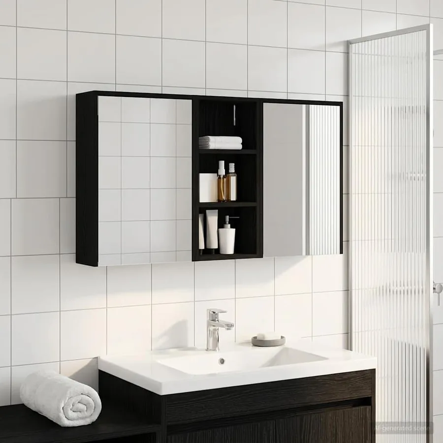 Ensemble de Meubles de Salle de Bain 3 pcs 116 x 16 x 62,5 cm