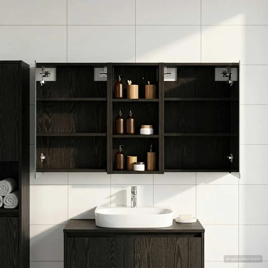 Ensemble de Meubles de Salle de Bain 3 pcs 116 x 16 x 62,5 cm - 4