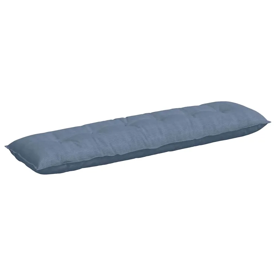 Coussin de Dos Bleu 180 x 50 cm Tissu en velours côtelé - 2