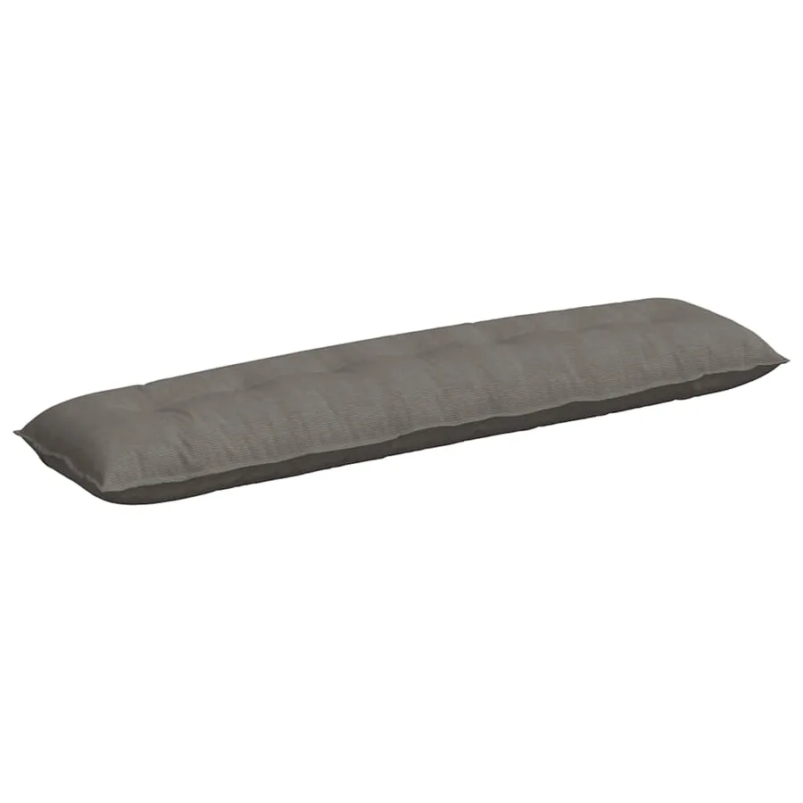 Coussin de Dos Gris clair 200 x 50 cm Tissu en velours côtelé - 2