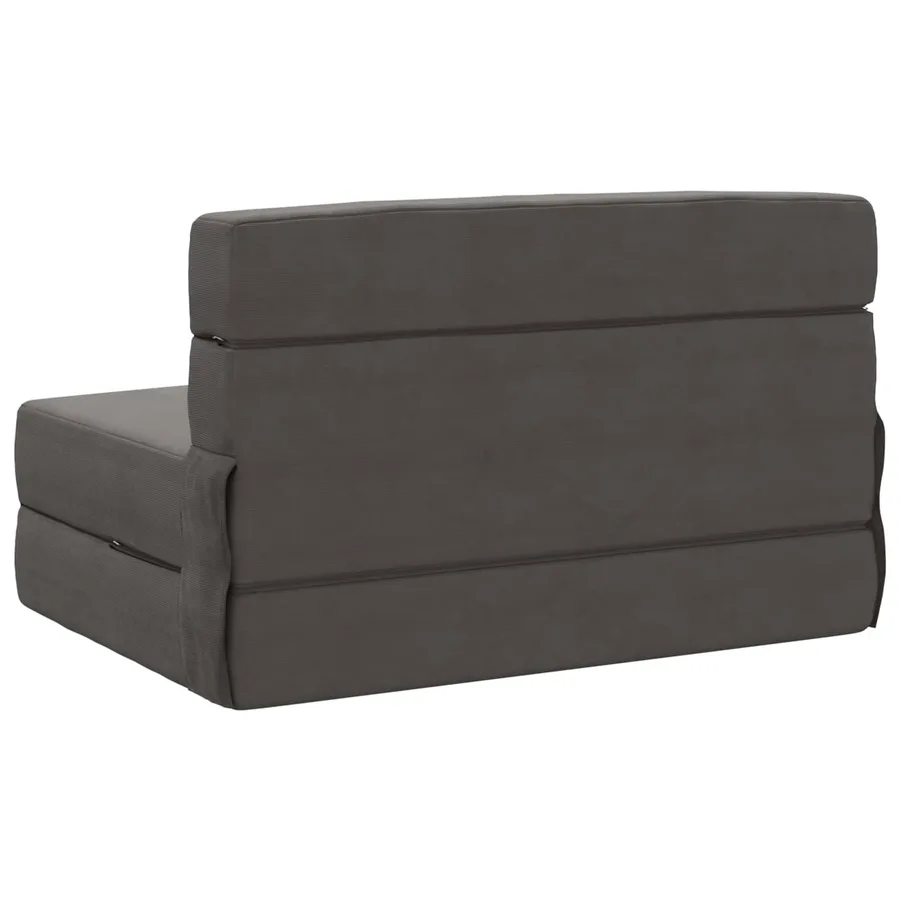 Canapé-lit pliable Gris foncé 70 x 72 x 60 cm Tissu - 5