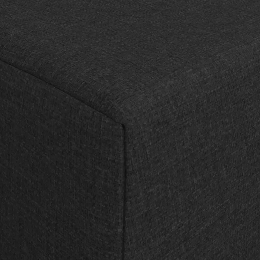 Canapé-lit pliable Noir 120 x 60 x 49 cm Tissu - 6