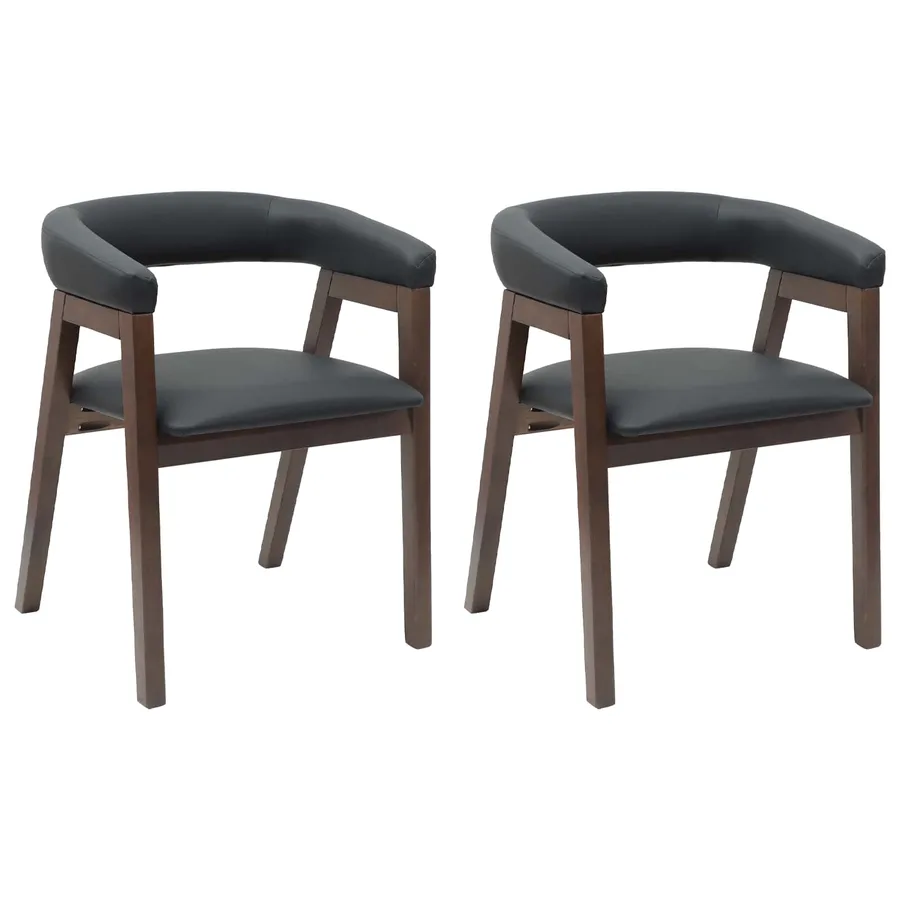 Chaises de salle à manger 2 pcs Marron Clair 54 x 57 x 73 cm - 2