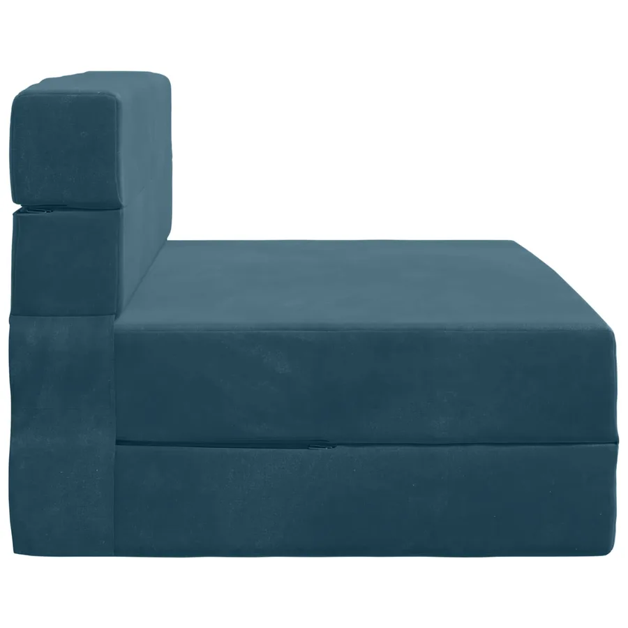 Canapé-lit pliable Bleu 70 x 72 x 60 cm Tissu - 4