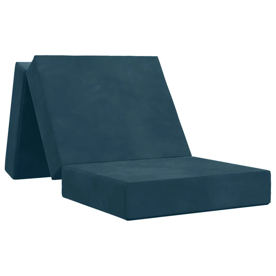 Canapé-lit pliable 90 x 67 x 45 cm Bleu - 2