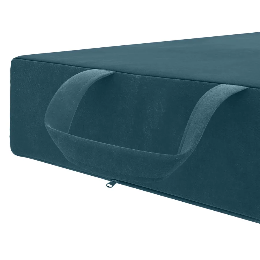 Canapé-lit pliable 90 x 67 x 45 cm Bleu - 7