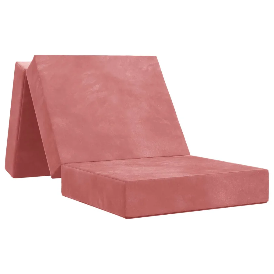 Canapé-lit pliable 75 x 63 x 45 cm Rose - 2
