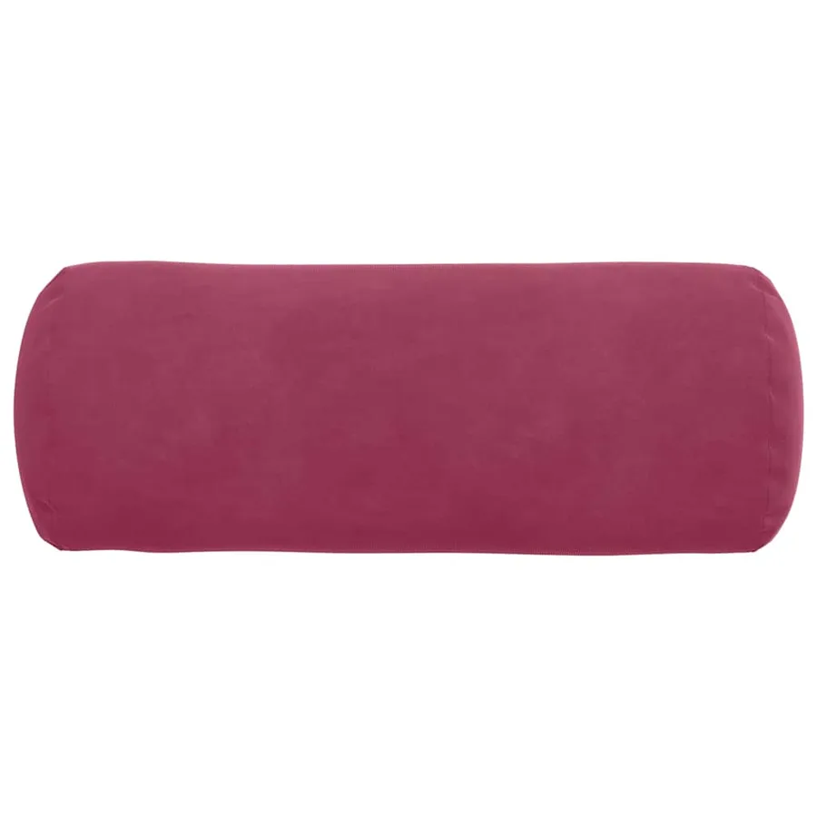 Coussins d'accent 2 pcs Bordeaux Ø 15 x 40 cm - 6
