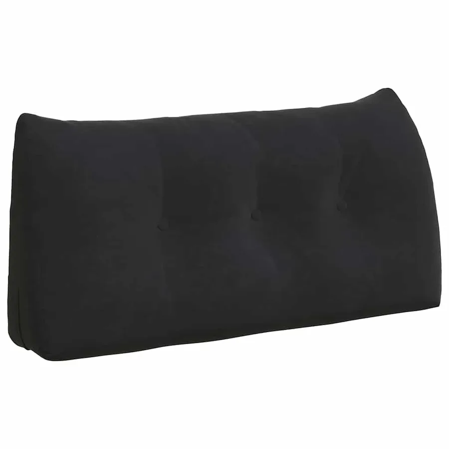 Coussin de Dos Noir 100 x 24 x 50 cm Velours - 2