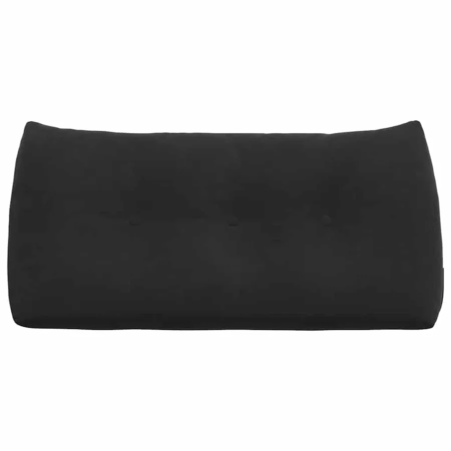 Coussin de Dos Noir 100 x 24 x 50 cm Velours - 6