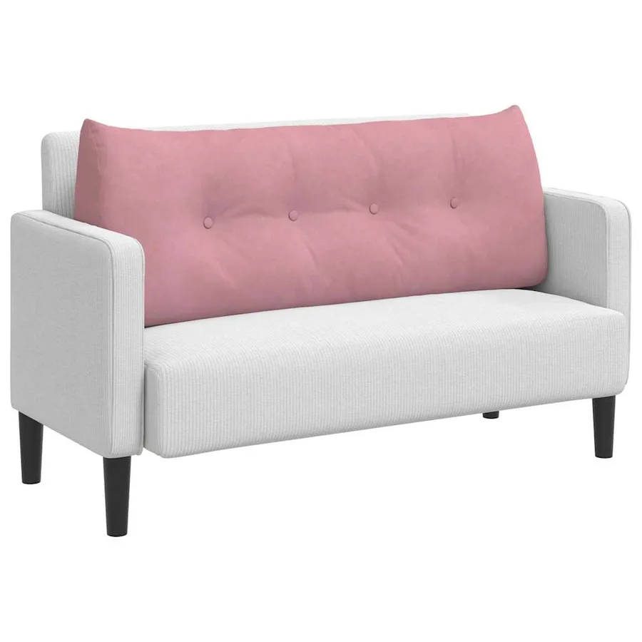 Coussin de Dos Rose 120 x 24 x 50 cm Velours - 3