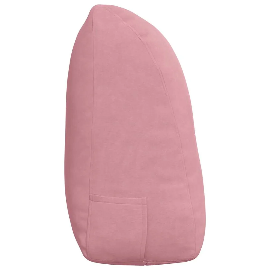 Coussin de Dos Rose 120 x 24 x 50 cm Velours - 7