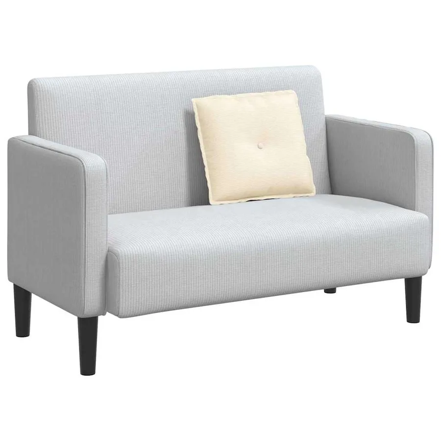 Coussin de Dos Crème 50 x 45 cm Tissu en velours côtelé - 3
