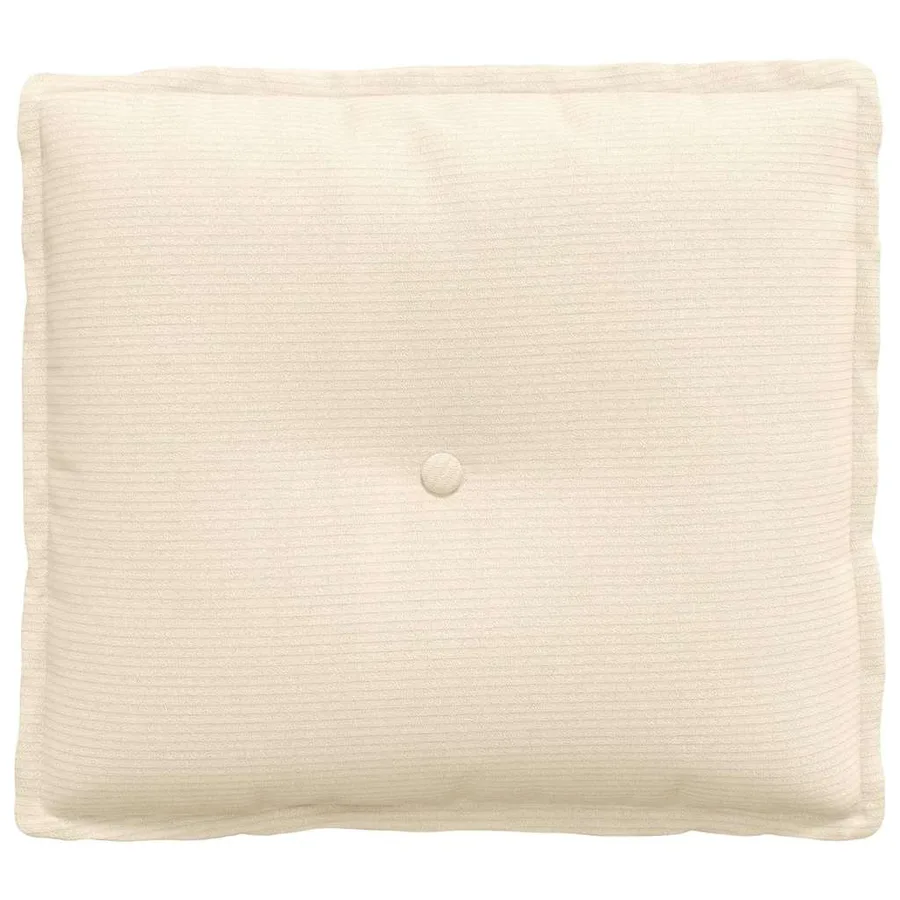 Coussin de Dos Crème 50 x 45 cm Tissu en velours côtelé - 5