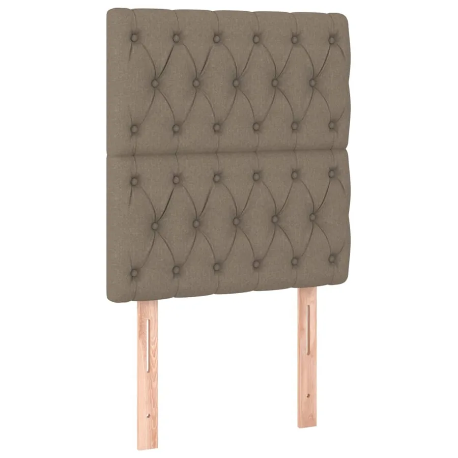 Sommier à lattes de lit avec matelas Taupe 80x200 cm Tissu - 6