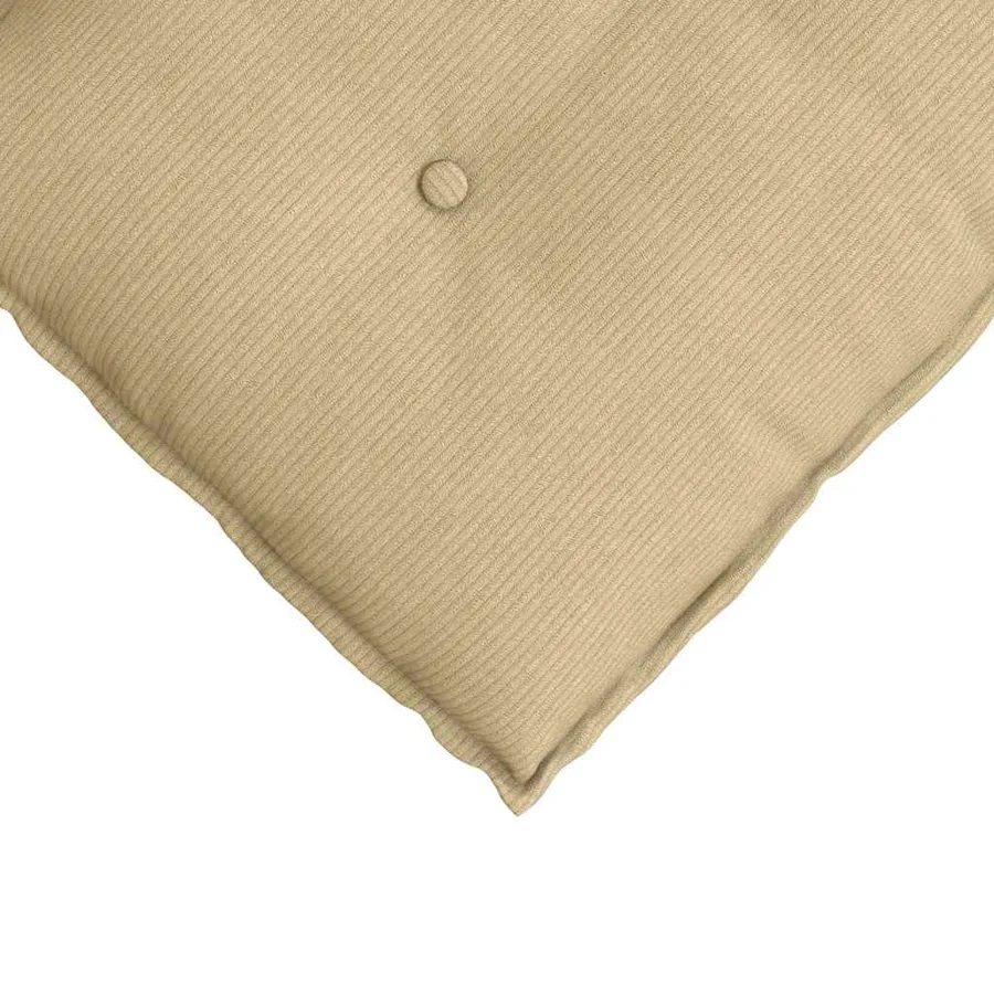 Coussin de Dos Vert gris 120 x 50 cm Tissu en velours côtelé - 7