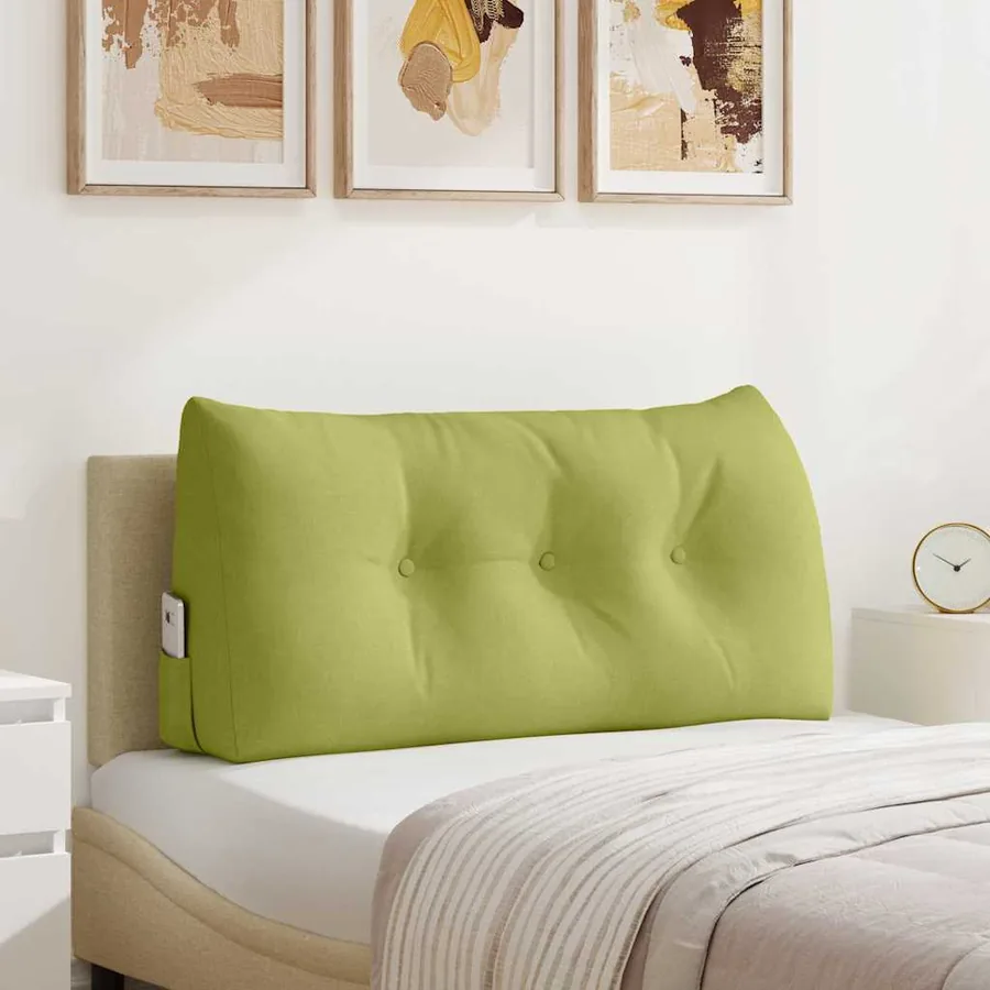 Coussin de Dos Vert clair 100 x 24 x 50 cm tissu