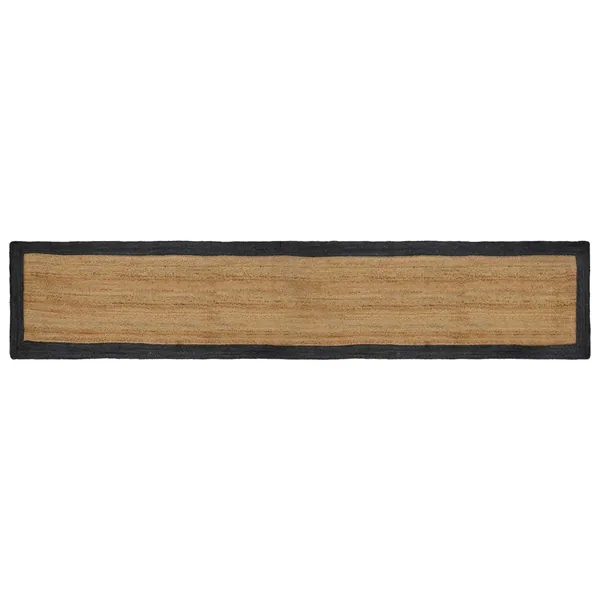 Tapis de surface Gris foncé 80 x 400 cm Jute