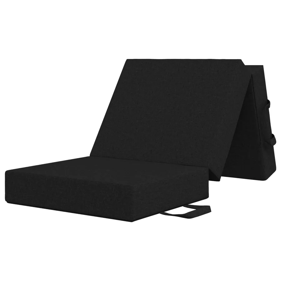 Canapé-lit pliable 75 x 63 x 45 cm Noir - 3