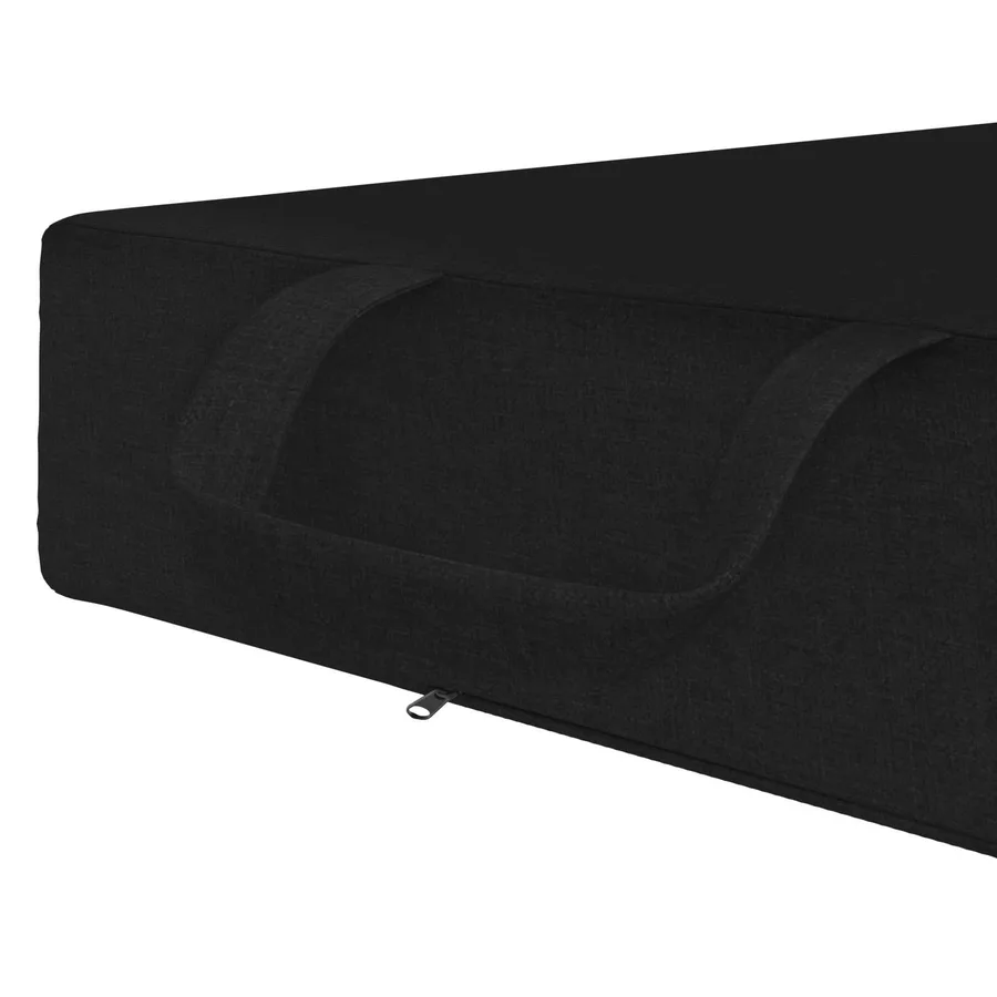 Canapé-lit pliable 75 x 63 x 45 cm Noir - 7