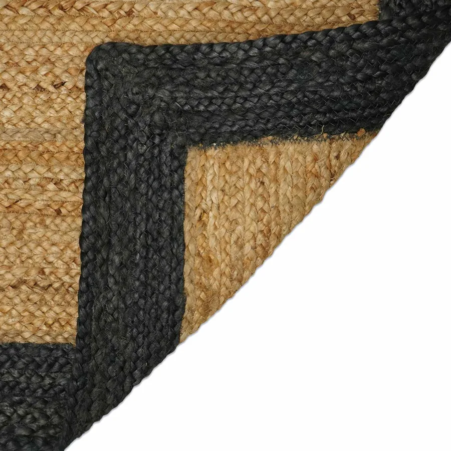 Tapis de surface Gris foncé 200 x 200 cm Jute - 4