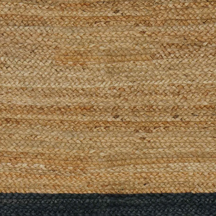 Tapis de surface Gris foncé 200 x 200 cm Jute - 6
