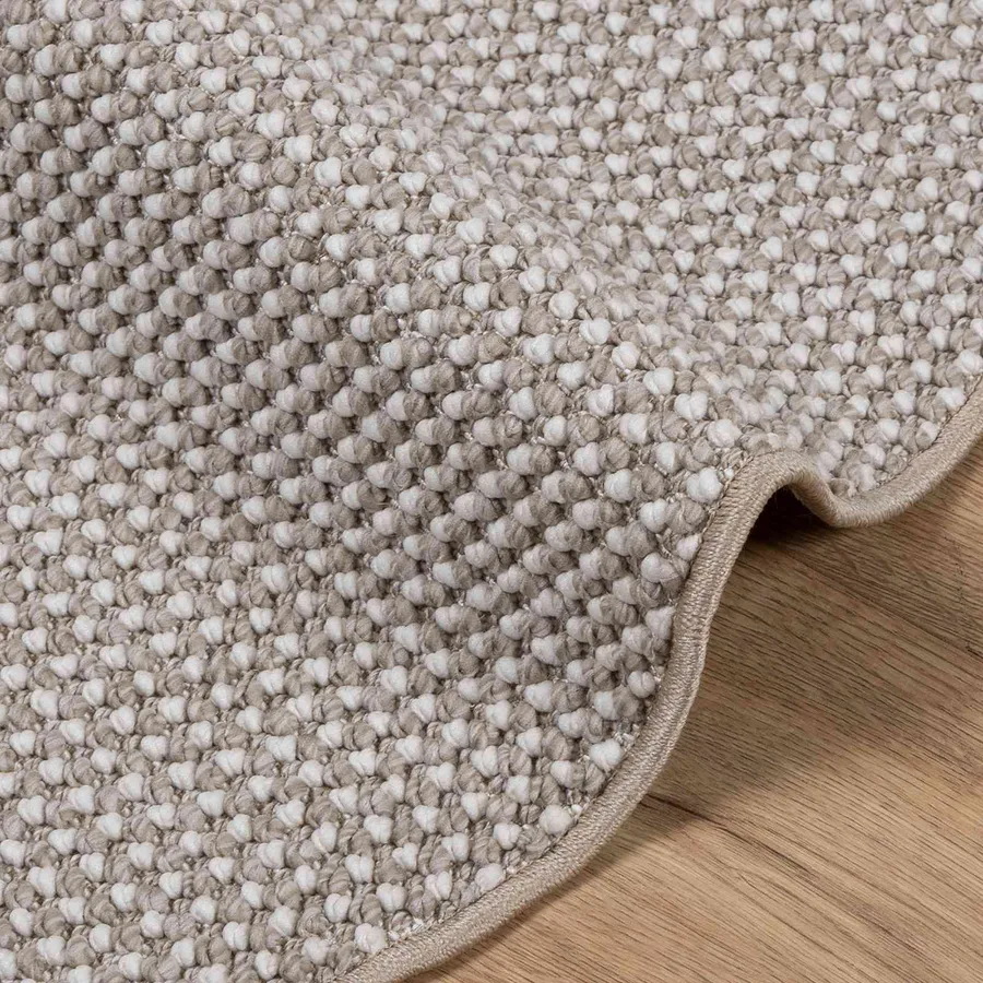 Tapis de surface Rond LUGO Taupe Ø 200 CM Polyester - 5