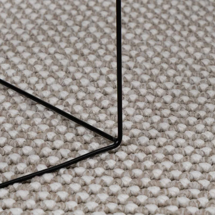 Tapis de surface Rond LUGO Taupe Ø 200 CM Polyester - 6