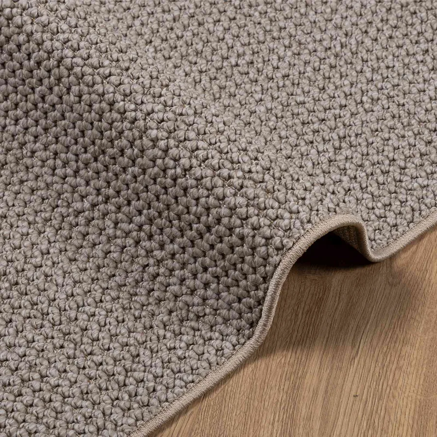 Tapis de surface LUGO Crème et Taupe 200 x 80 cm Polyester - 6