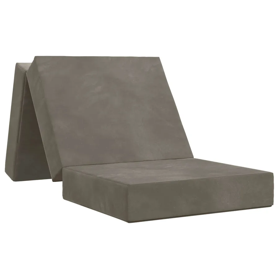 Canapé-lit pliable 75 x 67 x 45 cm Gris clair - 2