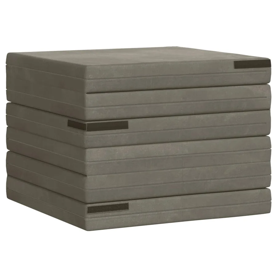 Canapé-lit pliable 140 x 67 x 45 cm Gris clair - 4