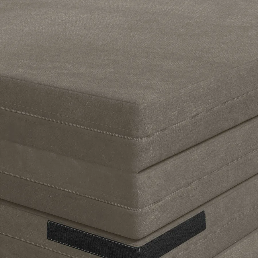Canapé-lit pliable 140 x 67 x 45 cm Gris clair - 7