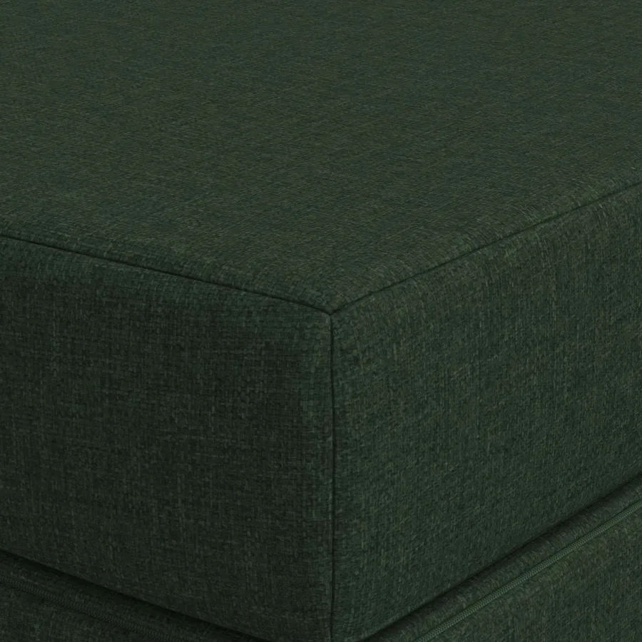 Canapé-lit pliable 100 x 67 x 45 cm Vert foncé - 6