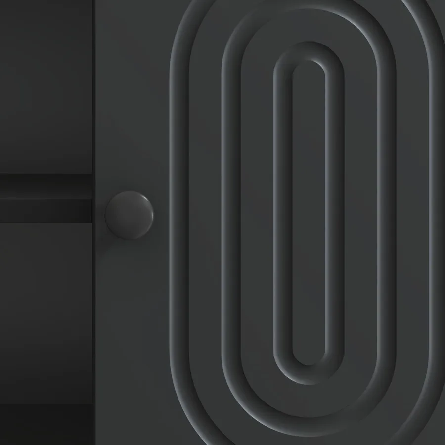 Meuble TV Noir 150 x 31 x 50 cm Bois d'ingénierie - 8