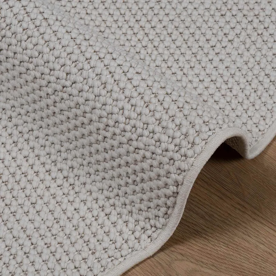 Tapis de surface Rond LUGO Crème Ø 200 CM Polyester - 4