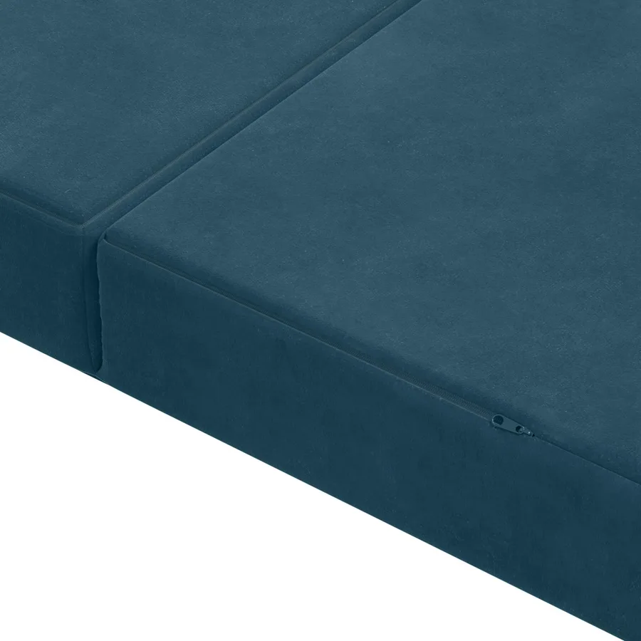 Canapé-lit pliable 80 x 67 x 45 cm Bleu - 7