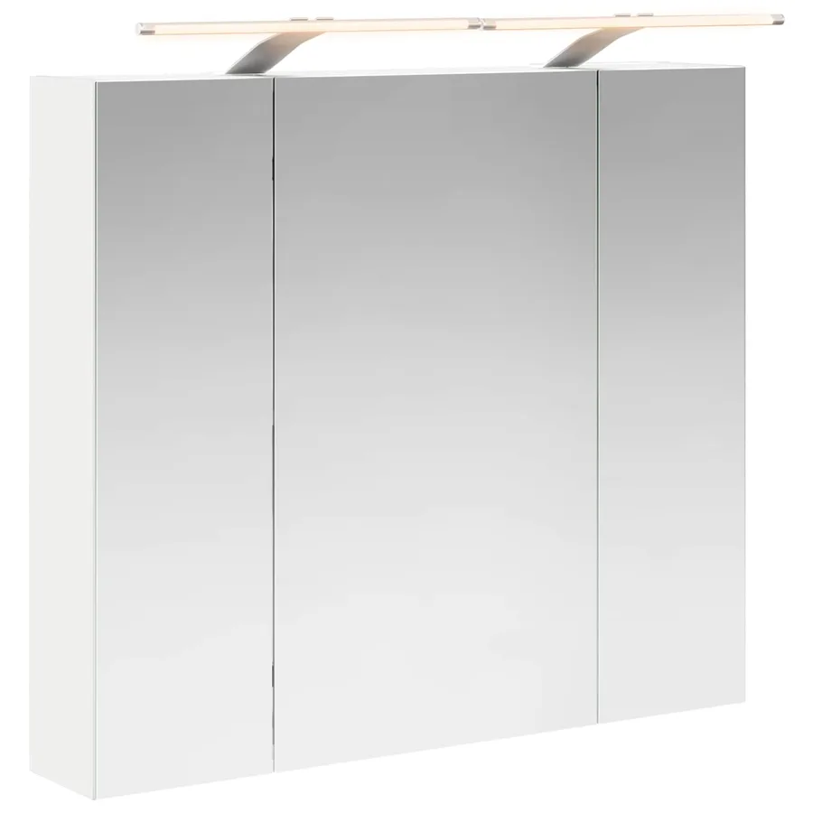 Armoire Miroir de Salle de Bain Blanc 80 x 14.5 x 70 cm - 2