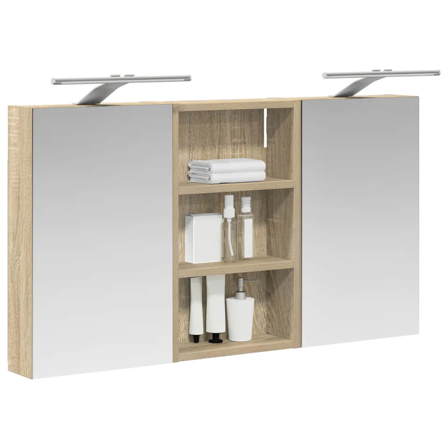 Ensemble de Meubles de Salle de Bain 3 pcs 90 x 10,5 x 50 cm - 3