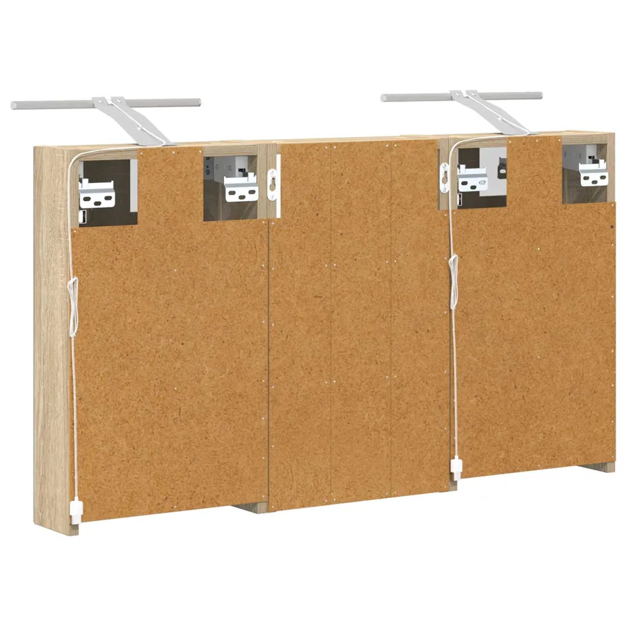 Ensemble de Meubles de Salle de Bain 3 pcs 90 x 10,5 x 50 cm - 9