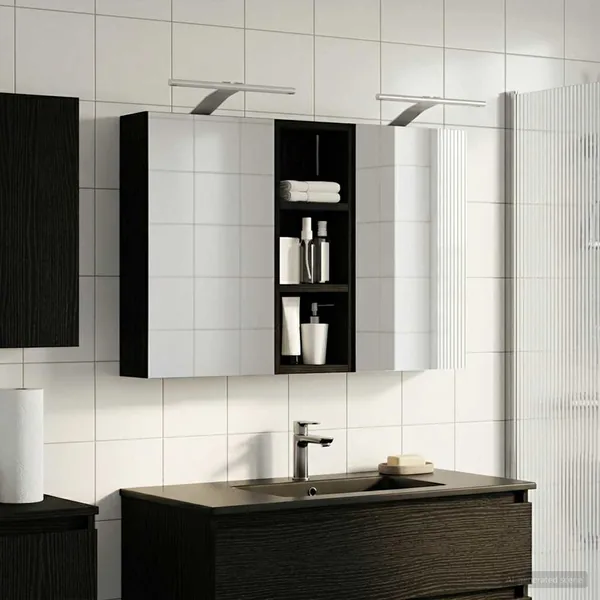 Ensemble de Meubles de Salle de Bain 3 pcs 80 x 10,5 x 50 cm