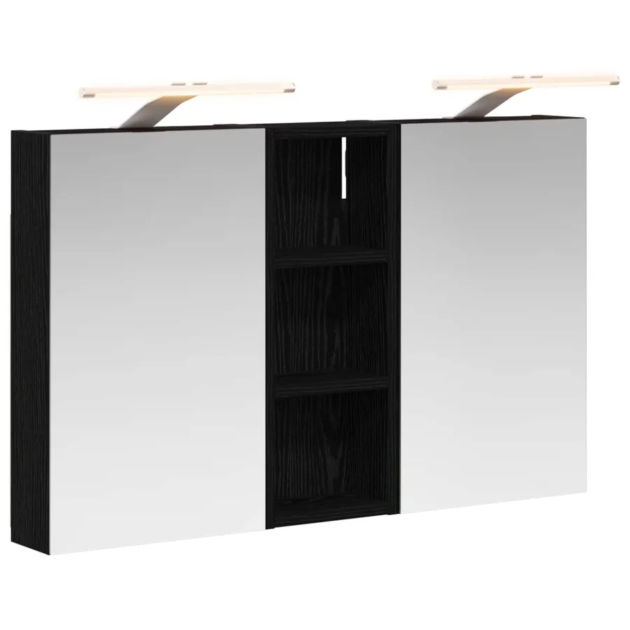 Ensemble de Meubles de Salle de Bain 3 pcs 80 x 10,5 x 50 cm - 2