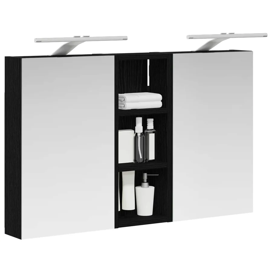 Ensemble de Meubles de Salle de Bain 3 pcs 80 x 10,5 x 50 cm - 3