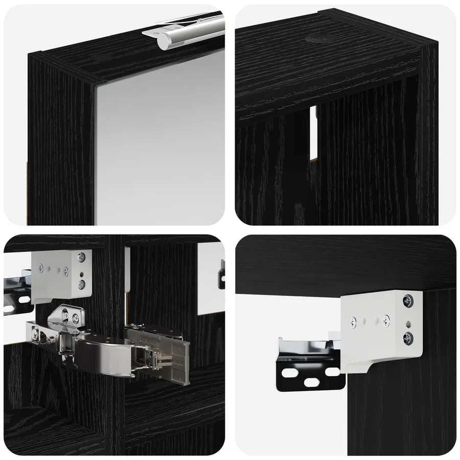 Ensemble de Meubles de Salle de Bain 3 pcs 80 x 10,5 x 50 cm - 8