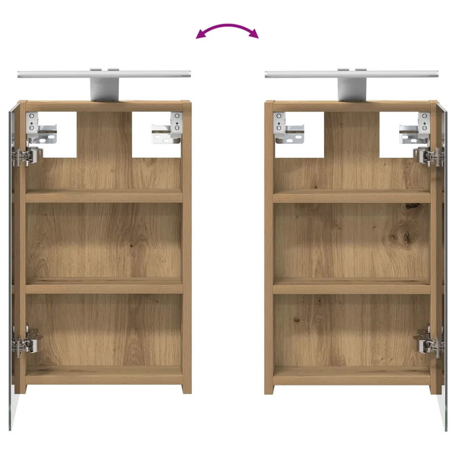 Ensemble de Meubles de Salle de Bain 3 pc 100 x 10,5 x 50 cm - 12