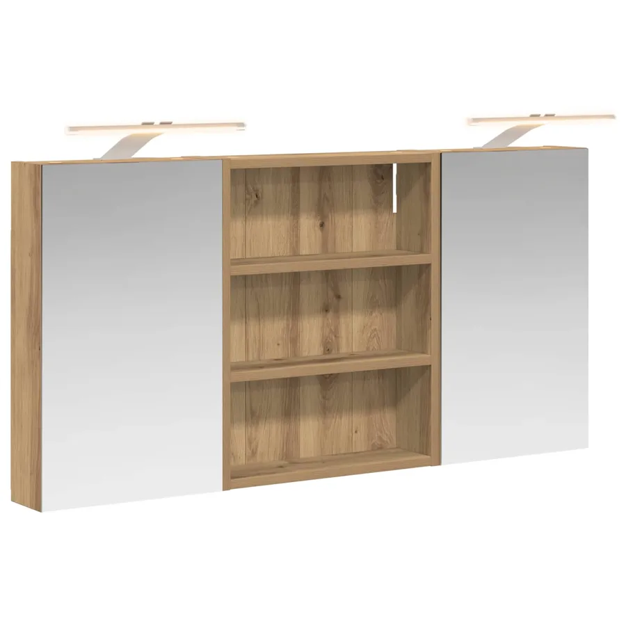 Ensemble de Meubles de Salle de Bain 3 pc 100 x 10,5 x 50 cm - 2