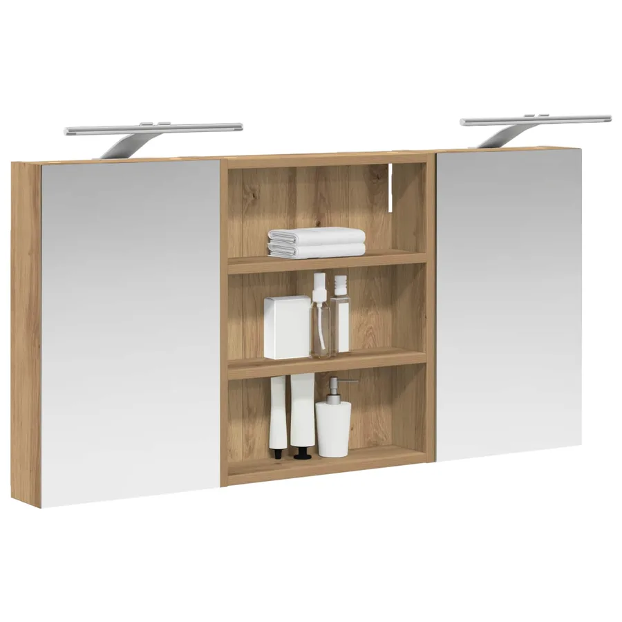 Ensemble de Meubles de Salle de Bain 3 pc 100 x 10,5 x 50 cm - 3