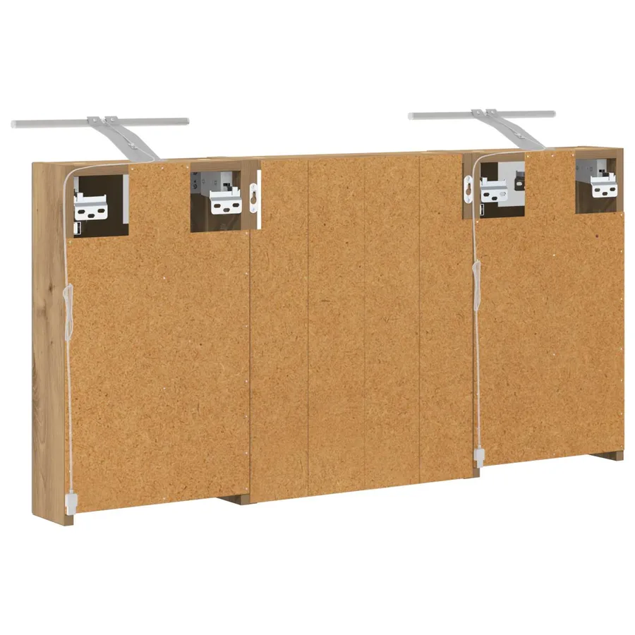 Ensemble de Meubles de Salle de Bain 3 pc 100 x 10,5 x 50 cm - 9