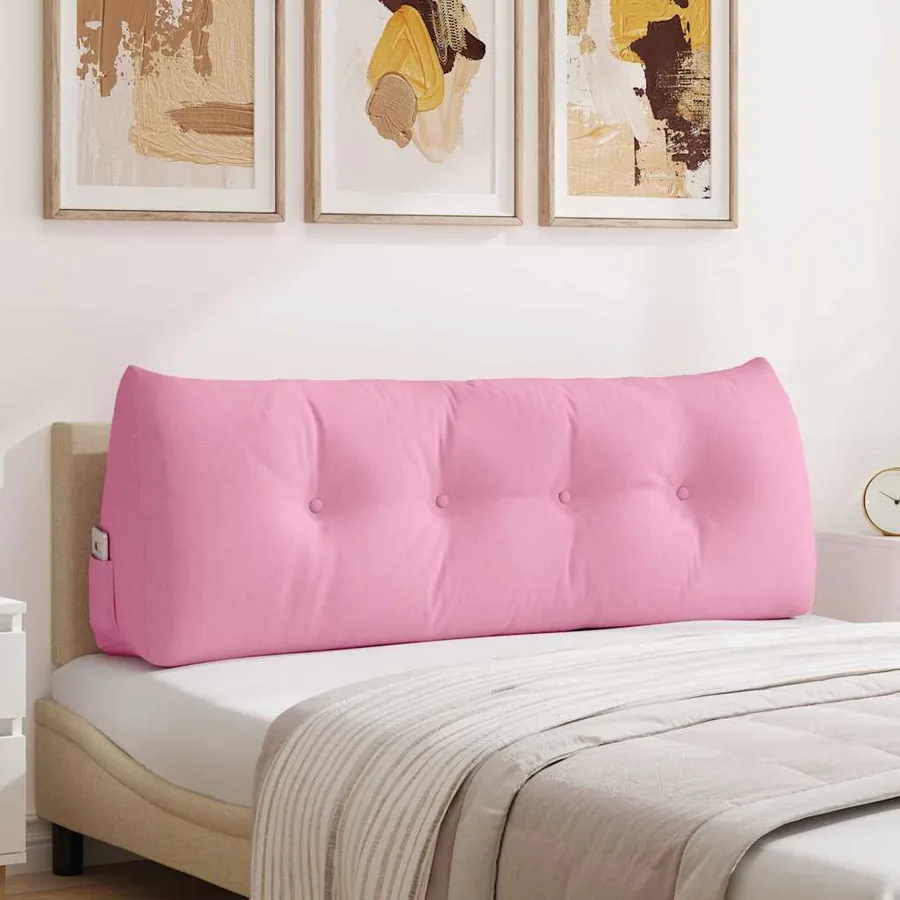 Coussin de Dos Rose 140 x 24 x 50 cm tissu