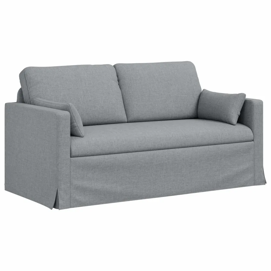 Ensemble de Canapés 2 pcs Gris clair 158 x 78 x 80 cm tissu - 5